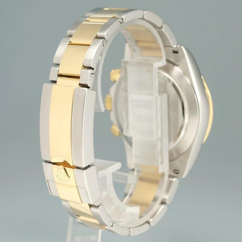 2009 MINT Rolex Daytona 116523 Black Diamond Dial Steel Yellow Gold Two Tone - 6