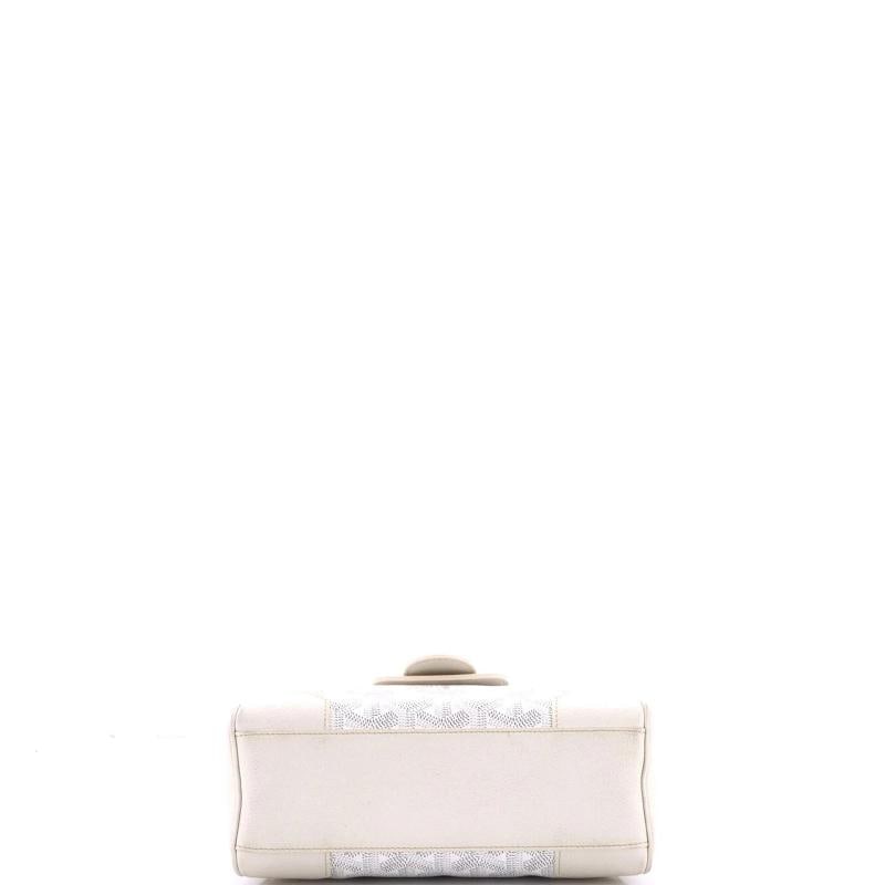 Goyard Saigon Top Handle Bag Coated Canvas with Leather Mini - 4