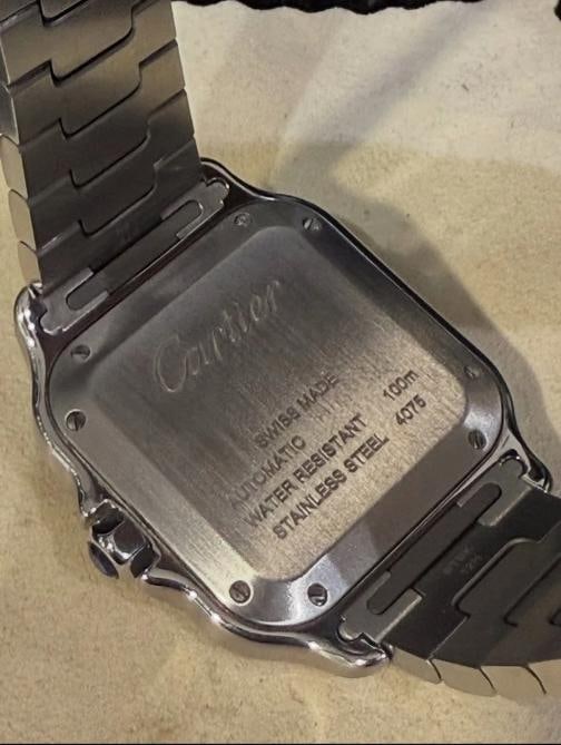 CARTIER MEDIUM SANTOS STAINLESS FACTORY DIAMOND BEZEL (2022) Ref. W4SA0005 - 7