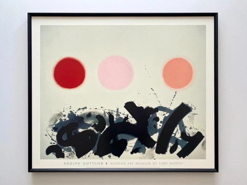 ADOLPH GOTTLIEB RARE 1998 LITHO PRINT FRAMED MODERNIST POSTER " APAQUOGUE " 1961: Condition: Used,Unit of Sale: Single Piece,Artist: Adolph Gottlieb,Size: Medium,Signed: No,Title: " Apaquogue ",Material: Paper,Framing: Framed,Subject: Famous Paintings/Painters, Seascape, Seaside,Ty