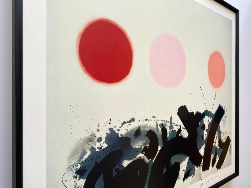 ADOLPH GOTTLIEB RARE 1998 LITHO PRINT FRAMED MODERNIST POSTER " APAQUOGUE " 1961 - 8