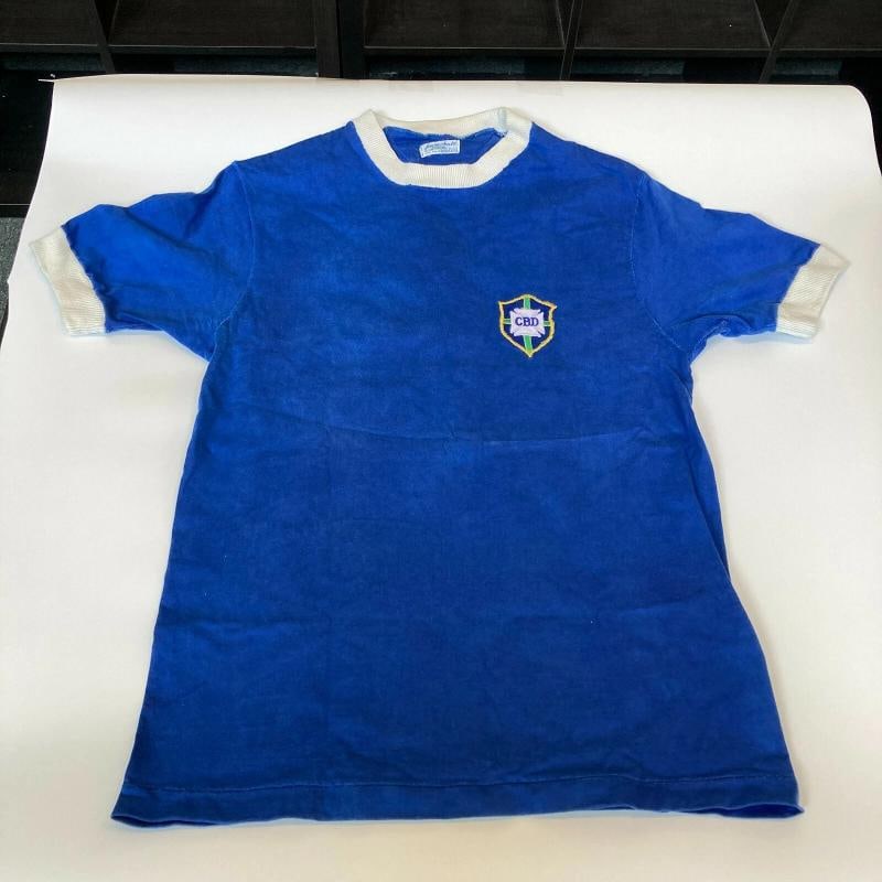 Pele Game Used 1970 Brazil National Soccer Jersey With Sports Investors COA - 2