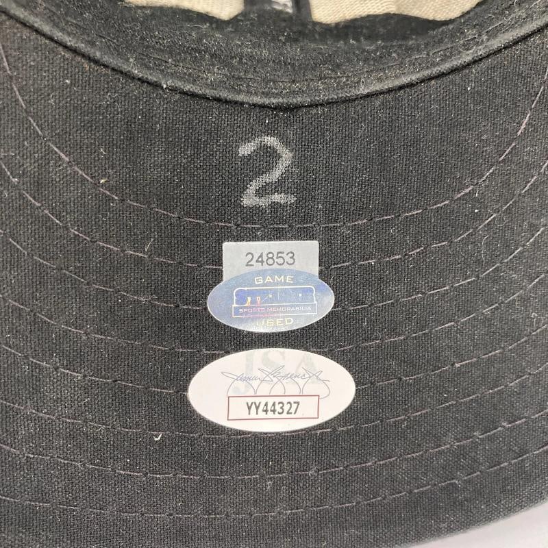 Derek Jeter Signed 2008 Game Used New York Yankees Baseball Hat JSA & Steiner - 6