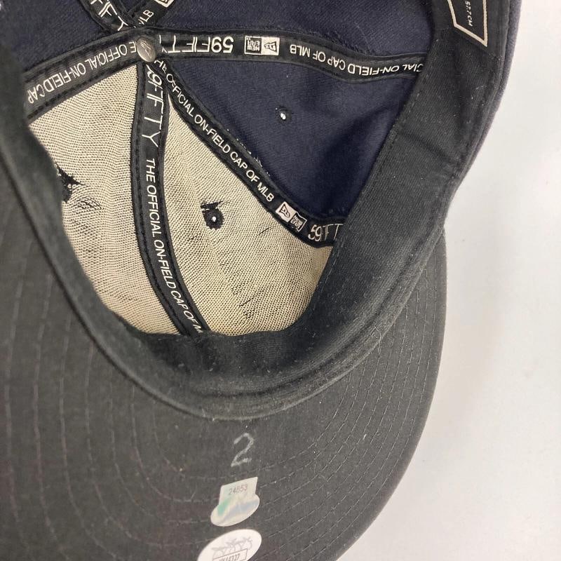 Derek Jeter Signed 2008 Game Used New York Yankees Baseball Hat JSA & Steiner - 8