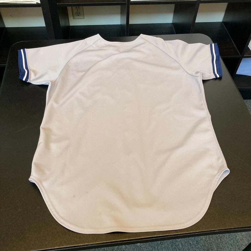 Mickey Mantle 1956, 1957, 1962 MVP Signed New York Yankees Jersey Beckett COA - 8