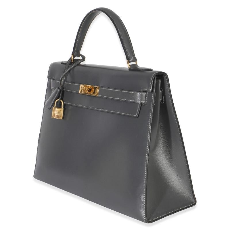 HermÃƒÂ¨s Ardoise Box Sellier Kelly 32 GHW - 4