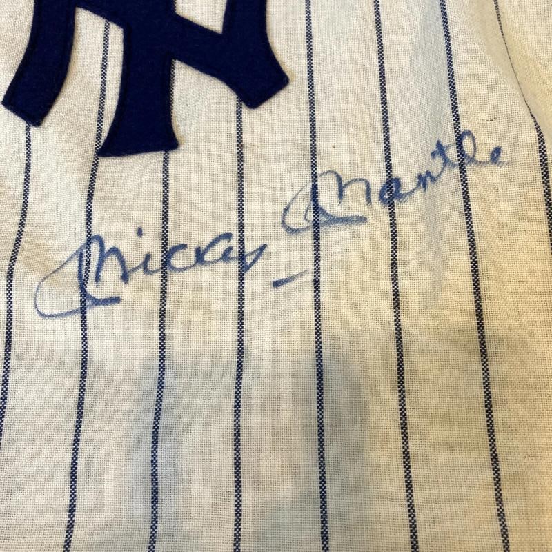 Mickey Mantle Signed 1952 New York Yankees Mitchell & Ness Jersey With JSA COA - 6