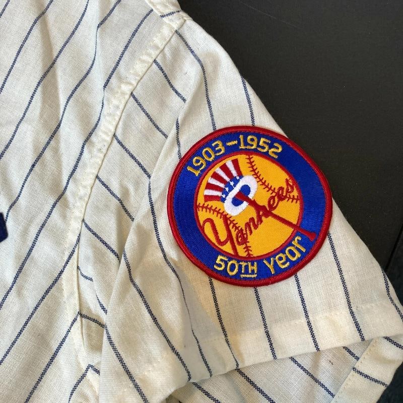 Mickey Mantle Signed 1952 New York Yankees Mitchell & Ness Jersey With JSA COA - 8