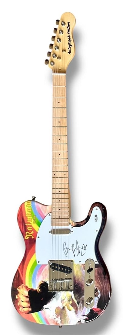 Ritchie Blackmore Signed Guitar Custom Graphics JSA COA Rainbow Rising - 2