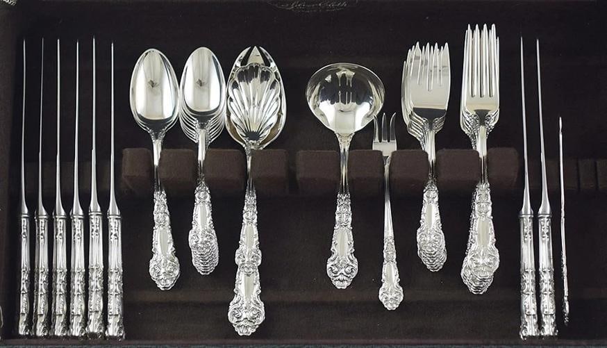 Fab Reed Barton Sterling Silver French Renaissance 39pc Flatware Set Serves 8 (1 of 10)