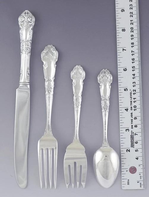 Fab Reed Barton Sterling Silver French Renaissance 39pc Flatware Set Serves 8 - 4