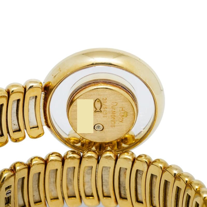 Chopard Happy Diamond Serpenti 4097 MINT 18k Yellow Champagne Dial Women's 24mm - 6