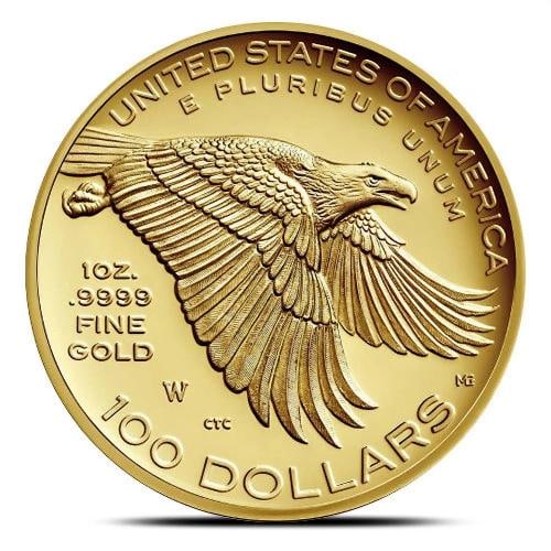 2017-W 1 oz High Relief 225th Anniversary American Liberty Gold Coin - 3