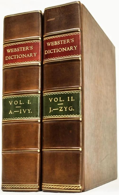 Noah Webster / The Dictionary of the English Language 1st Edition 1831: Author: Noah Webster,Country of Origin: United States of America,Publisher: Black, Young, and Young,Year Printed: 1831,Special Attributes: 1st Edition,Binding: Hardcover,Original/Facsimile: Original T