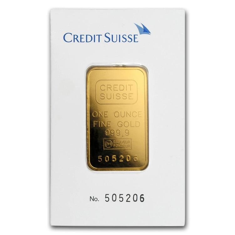 1 oz Gold Bar - Credit Suisse (Classic Assay): Brand: Credit Suisse,MPN: 166440,Year: N/A,Fineness: 0.9999,Denomination: 1 oz,Country of Origin: Swaziland,Circulated/Uncirculated: None,Certification: Uncertified