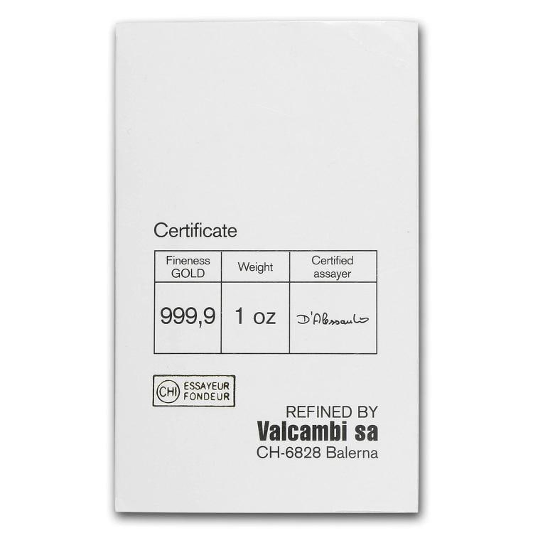 1 oz Gold Bar - Credit Suisse (Classic Assay) - 2