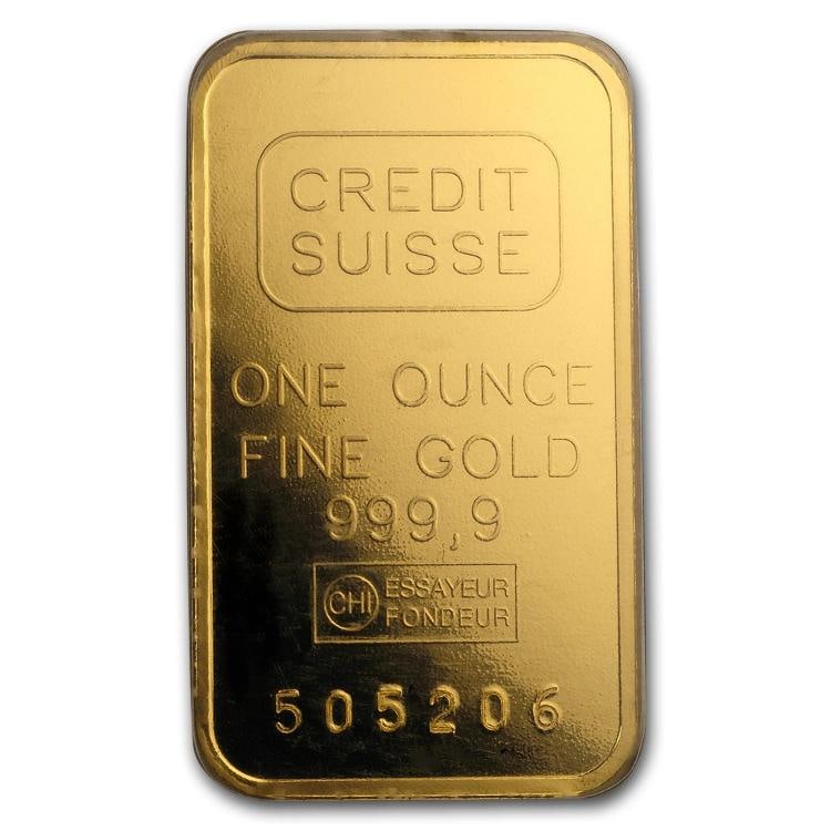 1 oz Gold Bar - Credit Suisse (Classic Assay) - 3