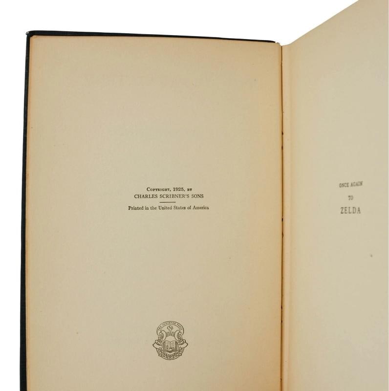 The Great Gatsby ~ F. SCOTT FITZGERALD ~ First Edition ~ 1st Printing 1925 - 4