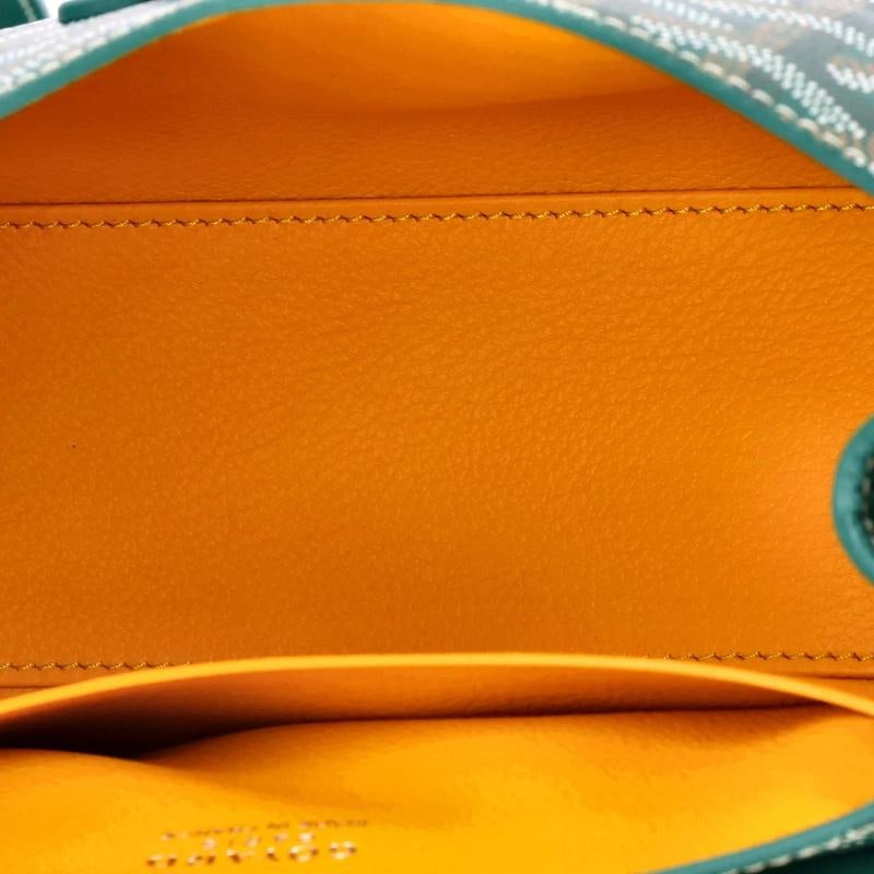 Goyard Saigon Top Handle Bag Coated Canvas with Leather Mini - 5