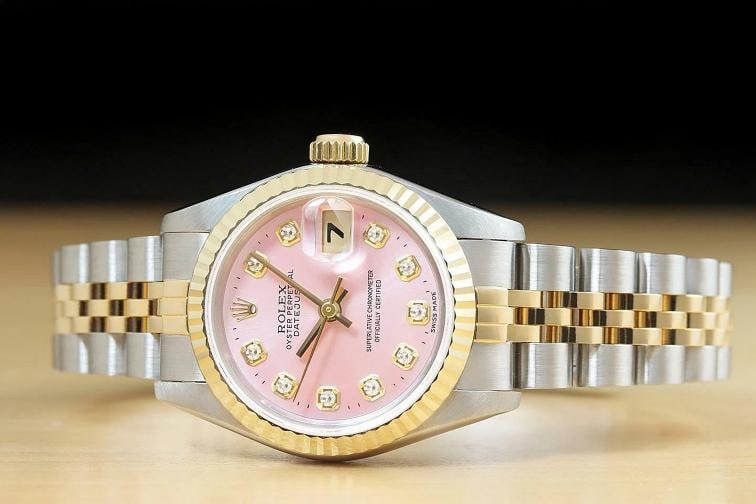 ROLEX LADIES DATEJUST 69173 TWO TONE 18K YELLOW GOLD STEEL ROLEX BAND WATCH - 3