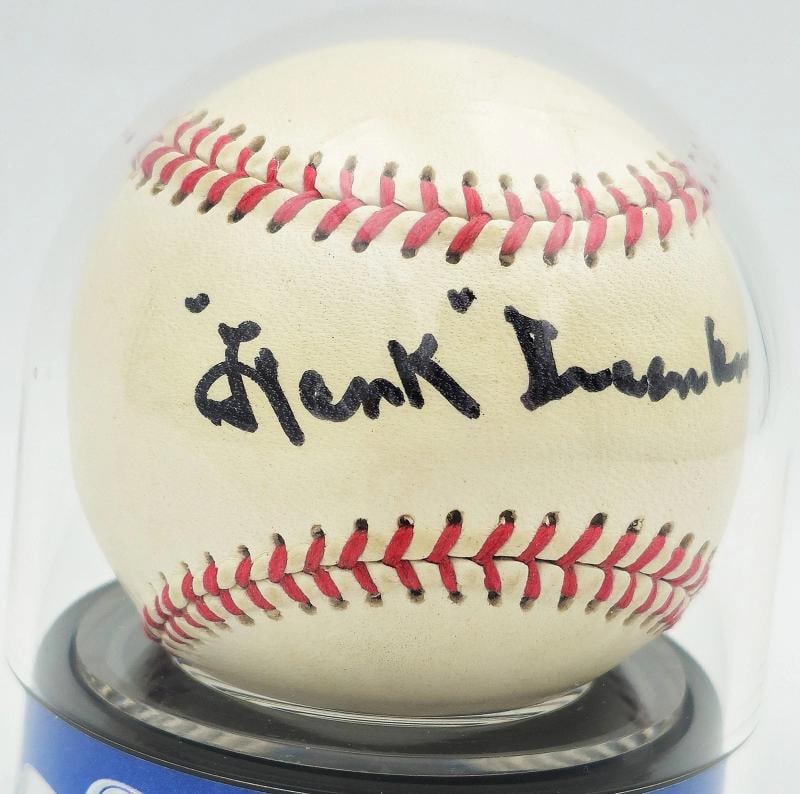 Hank Greenberg Auto Signed Official Little League Baseball Tigers Sig 10 Beckett - 2