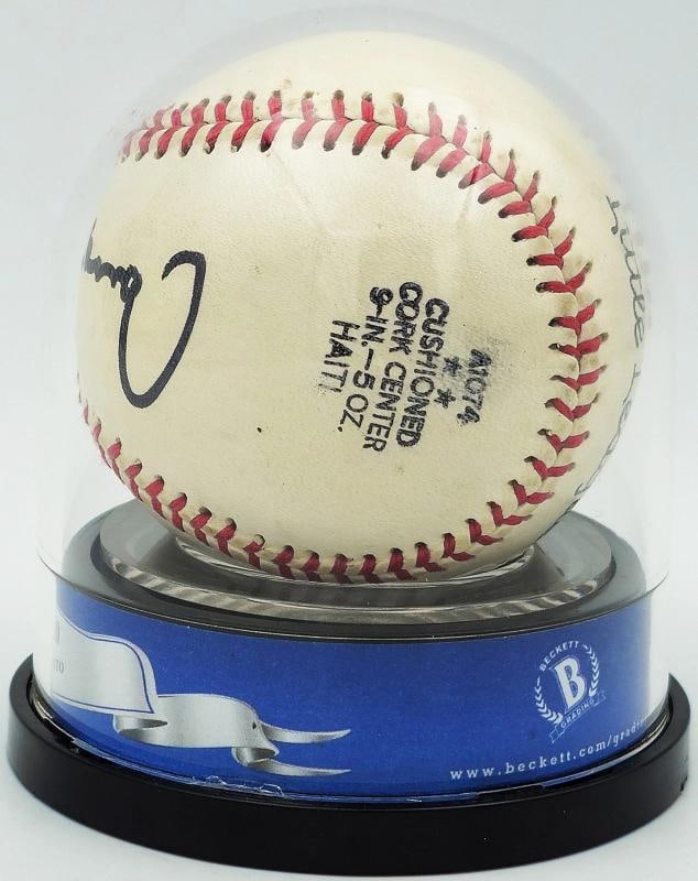 Hank Greenberg Auto Signed Official Little League Baseball Tigers Sig 10 Beckett - 7