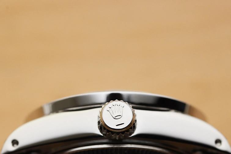 ROLEX DATEJUST 69174 MOTHER OF PEARL RUBY 1.1 CT DIAMOND 18K GOLD STEEL WATCH - 9