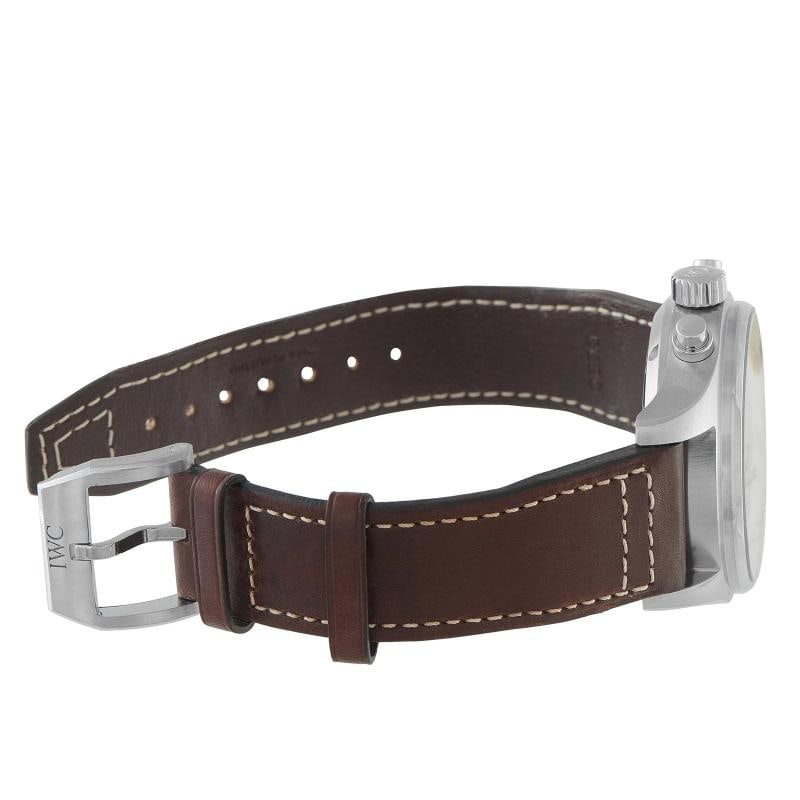 IWC Pilot's 41 Green Dial Chronograph Steel Watch IW388103 Box/Papers - 4