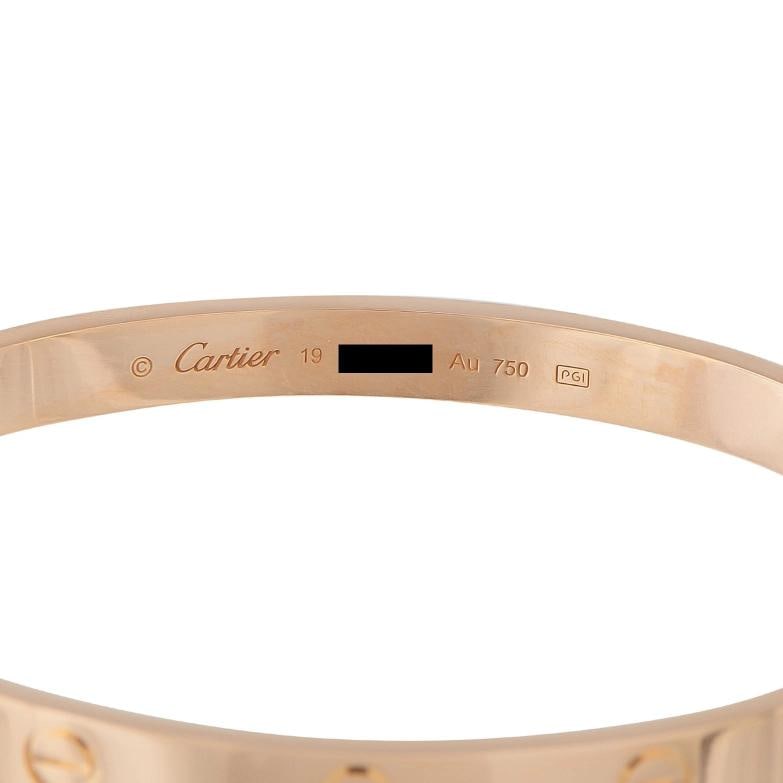 Cartier LOVE 18K Rose Gold Bracelet - 3