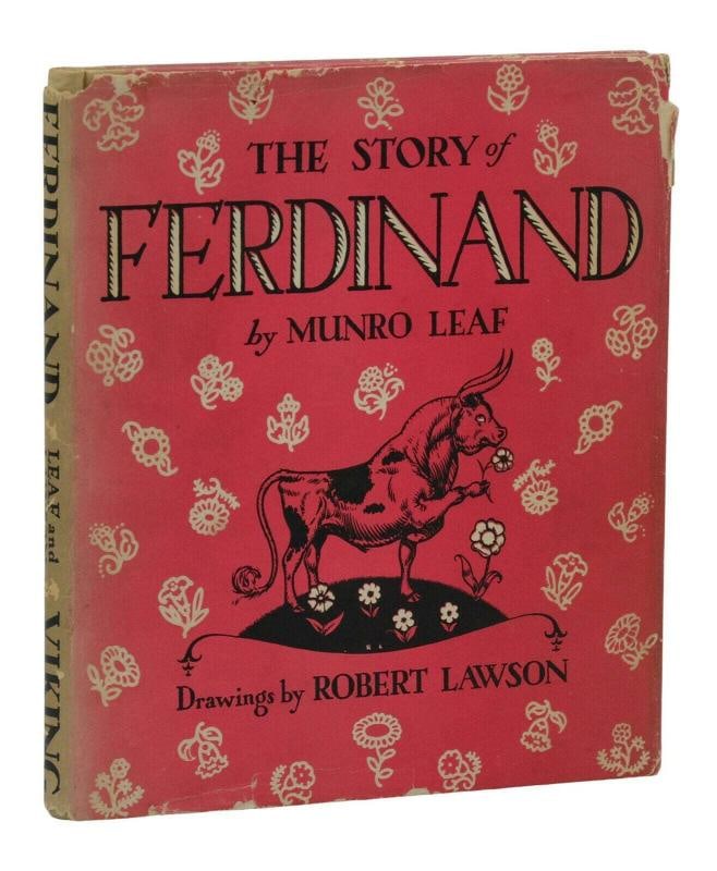 The Story of Ferdinand ~ MUNRO LEAF ~ First Edition 1st Print 1936 ~ Dust Jacket (1 of 6)