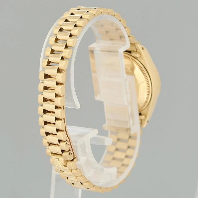 PAPERS Ladies Rolex DateJust Champagne President 26mm 6917 Yellow Gold Watch Box - 6