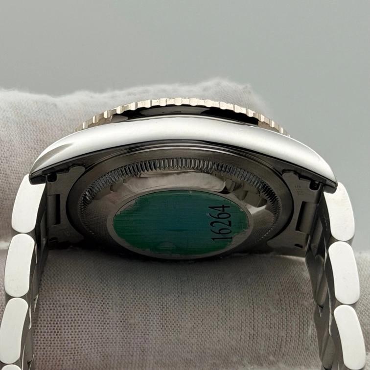 Rolex Datejust Thunderbird Turn O Graph 16264 36mm Blue Dial 18K Gold Steel - 8