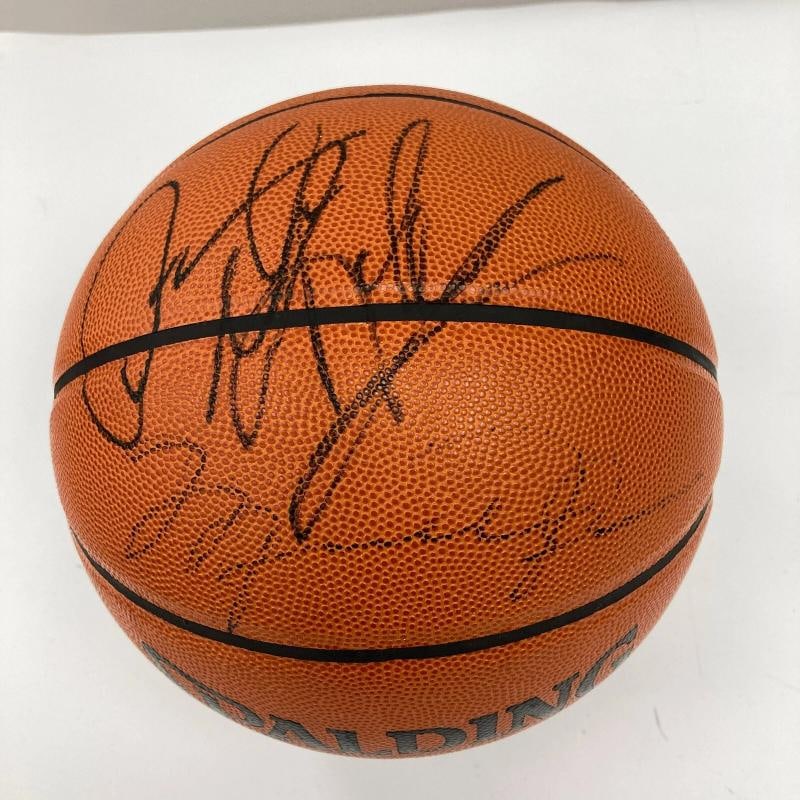 Michael Jordan Scottie Pippen & Dennis Rodman Official Game Basketball JSA COA - 3