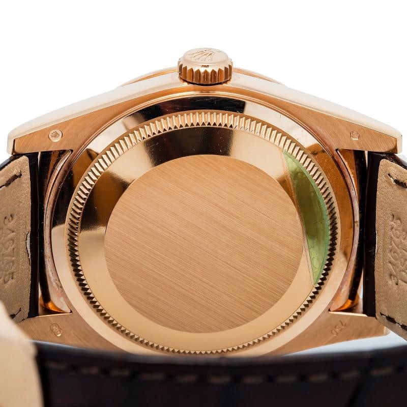 Rolex Day-Date 118135 2016 Card Auto 18k Rose Gold Chocolate Dial Unisex 36mm - 6