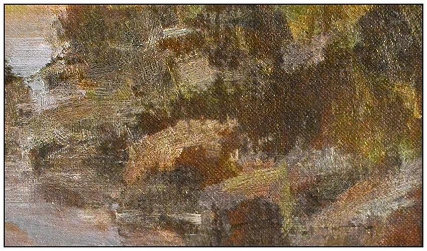 Brent Cotton Original Painting Oil on Board Signed Landscape River Framed Art - 3