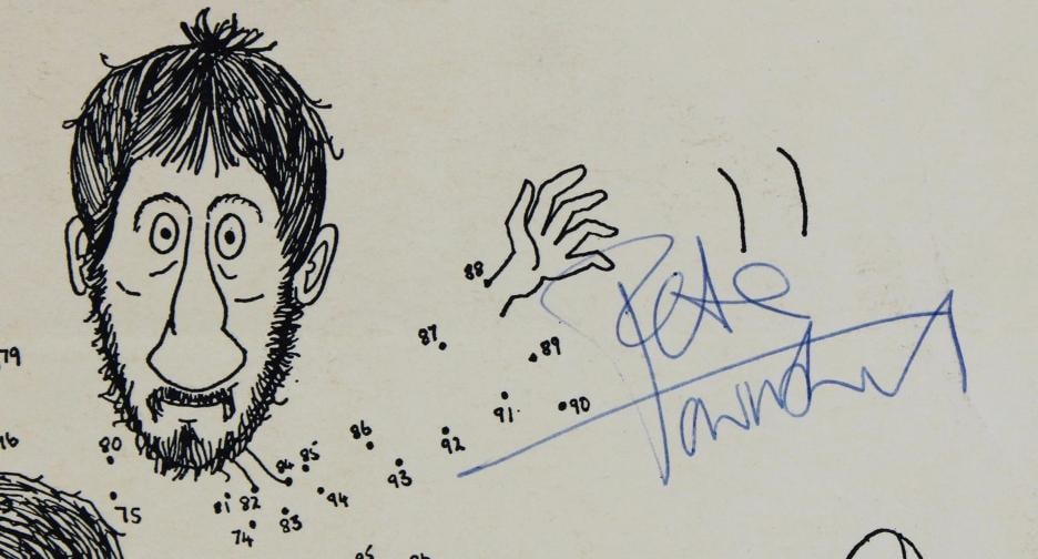 The Who (4) Moon, Entwistle, Townshend & Daltrey Signed Album Cover BAS - 3