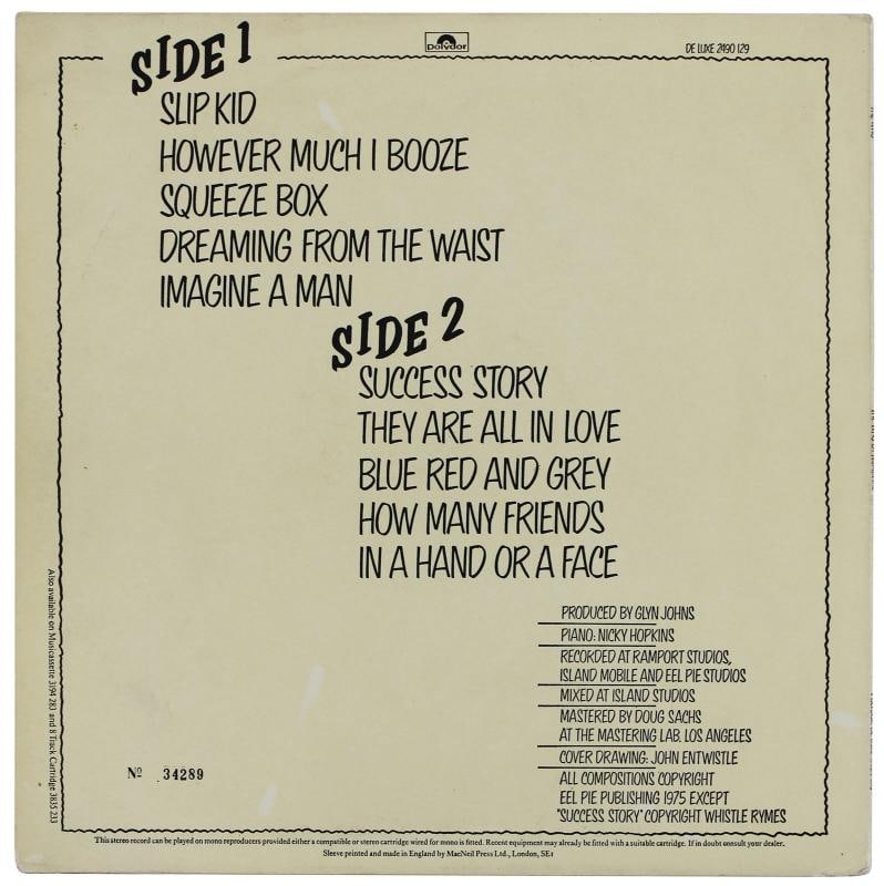 The Who (4) Moon, Entwistle, Townshend & Daltrey Signed Album Cover BAS - 5