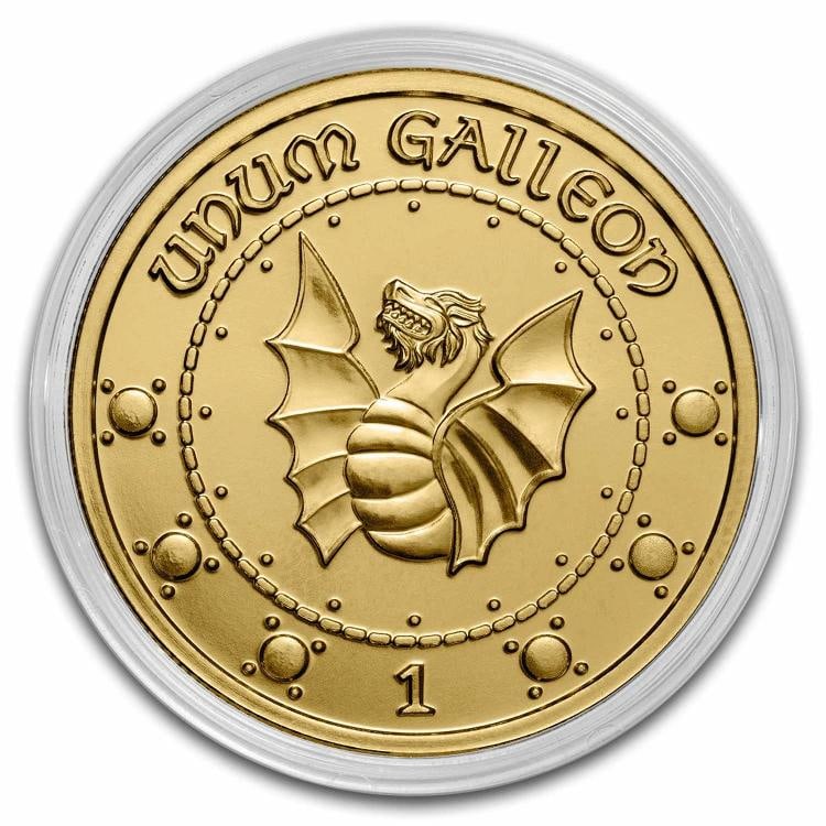 Harry Potter 1 oz Gold Currency: Gringotts Galleon Round - 3