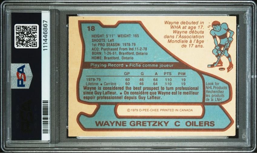 Oilers Wayne Gretzky Signed 1979 O-Pee-Chee #18 Rookie Card Auto 10! PSA Slab 2 - 2