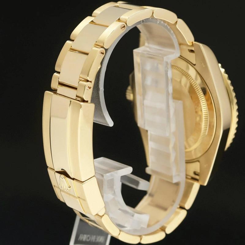 2017 MINT Rolex GMT-Master II 2 Ceramic Green Dial 116718 Yellow Gold Watch Box - 6