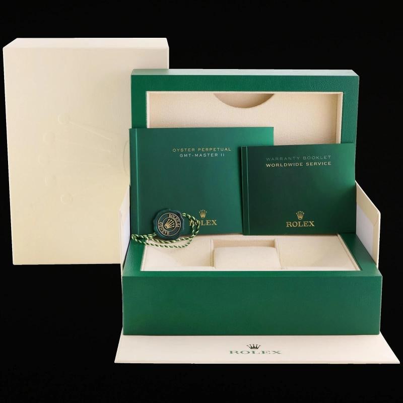 2017 MINT Rolex GMT-Master II 2 Ceramic Green Dial 116718 Yellow Gold Watch Box - 7