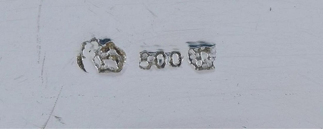 c1900 Fab German Bruckmann Sons Silver 40pc Fish Set w Serving Pieces E Mono - 9