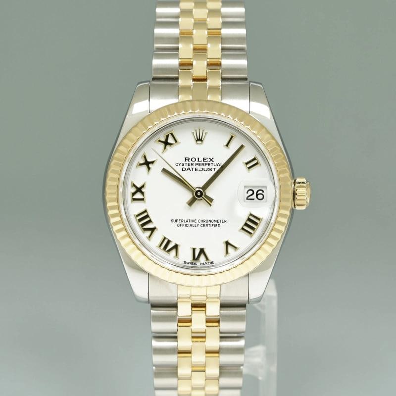 2019 Mint Ladies Rolex DateJust MidSize 31mm Jubilee White Roman 178273 Watch - 2