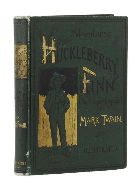 Adventures of Huckleberry Finn ~ by MARK TWAIN ~ First Edition ~ 1st Issue 1885 (1 of 9)