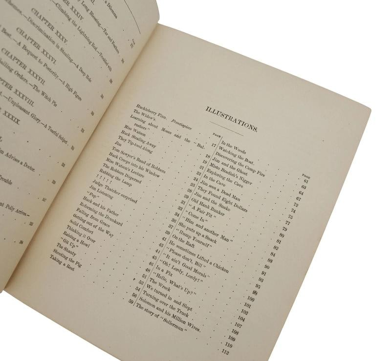 Adventures of Huckleberry Finn ~ by MARK TWAIN ~ First Edition ~ 1st Issue 1885 - 8