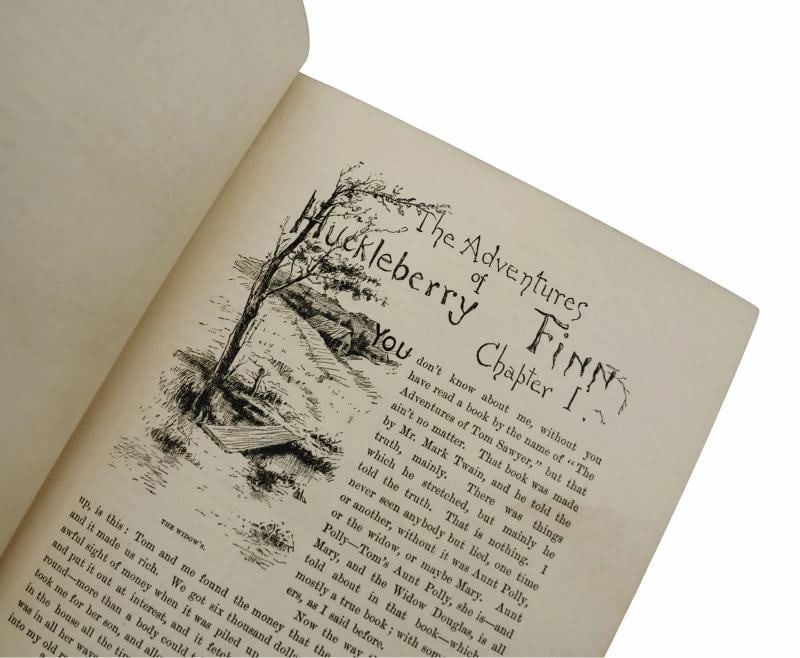 Adventures of Huckleberry Finn ~ by MARK TWAIN ~ First Edition ~ 1st Issue 1885 - 9