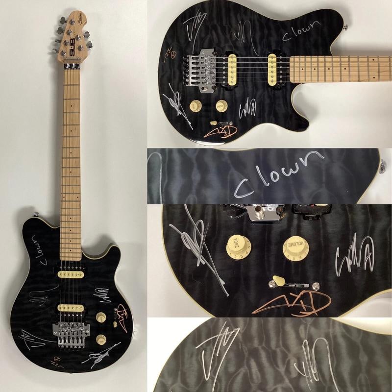Slipknot Band Signed Guitar Clown Crahan Autograph Corey Taylor +5 Sigs JSA: Slipknot Band Signed Guitar Clown Crahan Autograph Corey Taylor +5 Sigs JSA