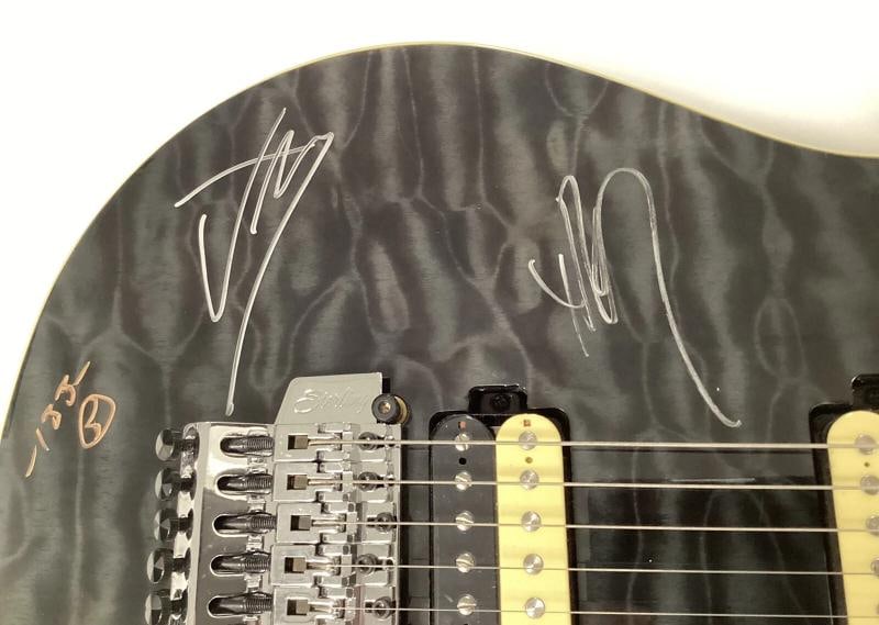 Slipknot Band Signed Guitar Clown Crahan Autograph Corey Taylor +5 Sigs JSA - 3