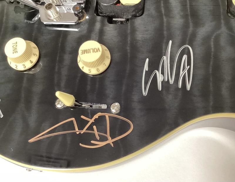 Slipknot Band Signed Guitar Clown Crahan Autograph Corey Taylor +5 Sigs JSA - 7