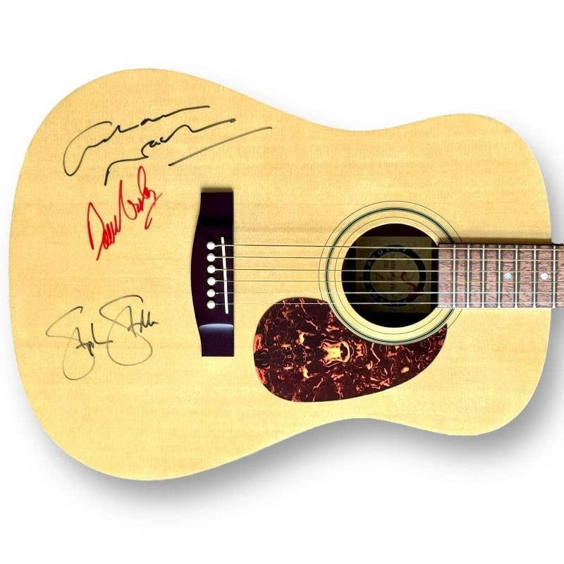 Crosby, Stills, & Nash Signed Guitar JSA COA David Crosby Stephen Stills Graham: Industry: Music,Signed: Yes,Autograph Authentication: James Spence (JSA),Object Type: Guitar & Guitar Pick,Original/Reproduction: Original,Country of Origin: United States